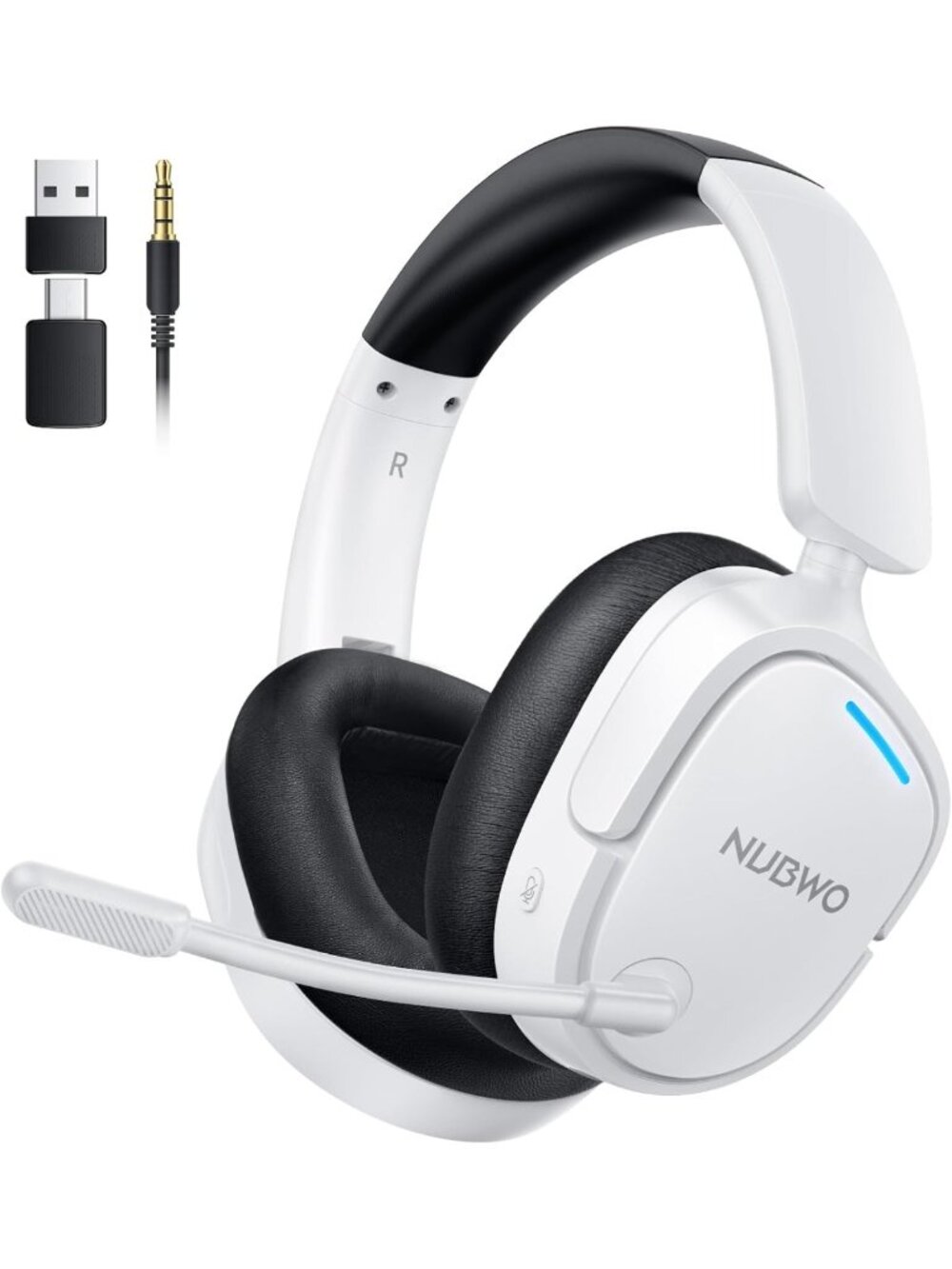 Wireless Gaming Headset with 7.1 Surround Sound, Noise Canceling Mic, 80Hr